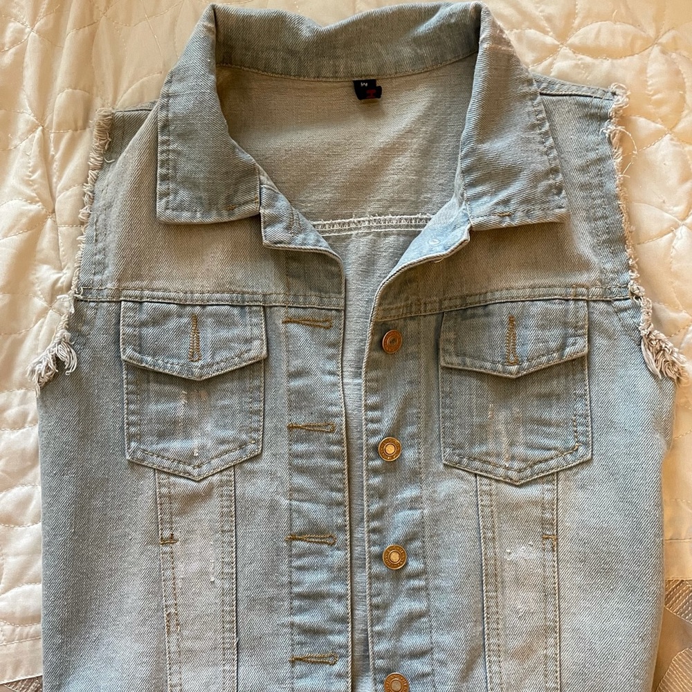 Jean jacket vest